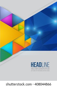 Vector Brochure Flyer template A4 size design, annual report book cover layout design, Abstract business presentation templates.