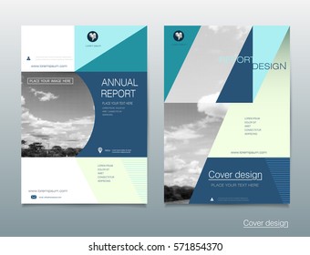 vector design brochure flyer business annual stock vector royalty