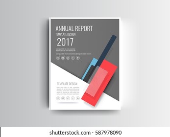 Vector brochure, flyer template, magazine cover.