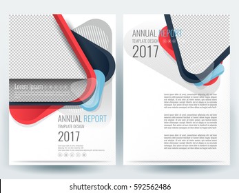 Vector brochure, flyer template, magazine cover.