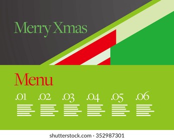 Vector Brochure / Greeting Card / TV Show Layout Design Template for Christmas and New Year