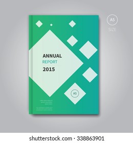 vector brochure layout for annual finance notes 
