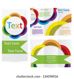 Vector Brochure Layout Design Template abstract