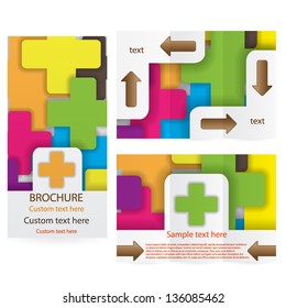 Vector Brochure Layout Design Template colorful