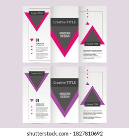 Plantilla de diseño del folleto del vector