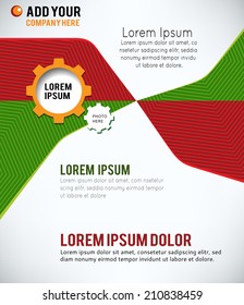 Vector Brochure Layout design template