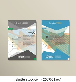 Vector brochure layout design template