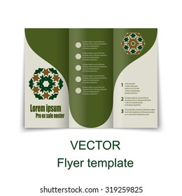 Vector Brochure Layout Design Template. EPS10 illustration