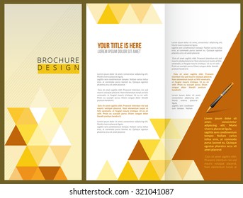 Vector Brochure Layout Design Template