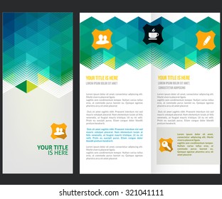 Vector Brochure Layout Design Template