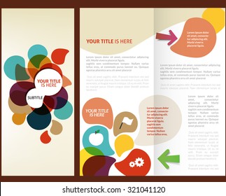 Vector Brochure Layout Design Template