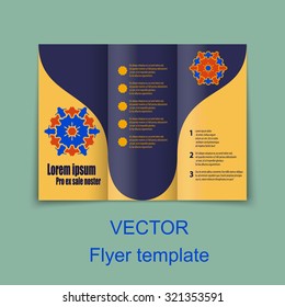 Vector Brochure Layout Design Template. EPS10 illustration