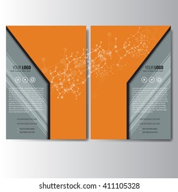 Vector brochure, leaflet, cover, flyer layout template design to use for business applications, magazines, advertising, product sheets, annual report, event flyers or meeting invitations.