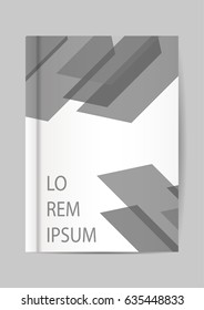 Vector Brochure, leaflet, flyer, annual report cover template. Modern Geometric Abstract background