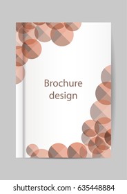 Vector Brochure, leaflet, flyer, annual report cover template. Modern Geometric Abstract background