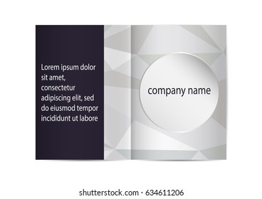 Vector Brochure, leaflet, flyer, cover template. Modern Geometric Abstract background
