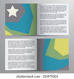 Vector brochure, magazine cover & poster template.