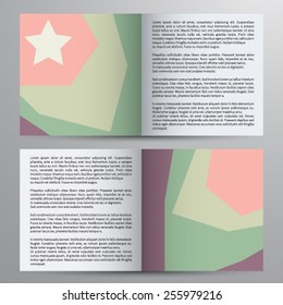 Vector brochure, magazine cover & poster template.