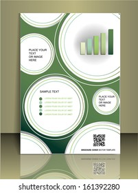 Vector  brochure or magazine cover  template