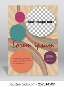 Vector  brochure or magazine cover  template. EPS