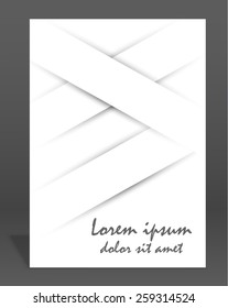 Vector  brochure or magazine cover  template. Illustration