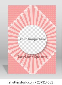 Vector  brochure or magazine cover  template. EPS