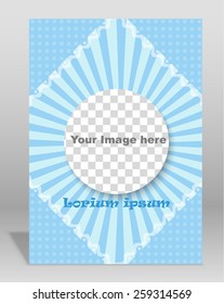 Vector  brochure or magazine cover  template. EPS
