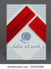 Vector  brochure or magazine cover  template. EPS