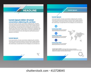 Vector Brochure modern design Layout template