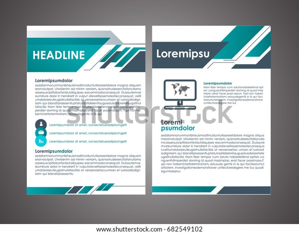 Vector Broschure Modernes Design Layout Vorlage Stock Vektorgrafik Lizenzfrei