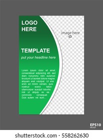 Vector brochure page concept for business organization
