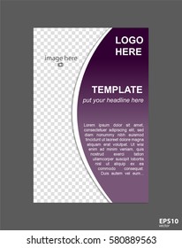 Vector brochure page concept for business organization