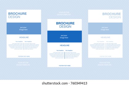 Vector brochure page concept with two pages for business organization