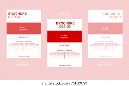 Vector brochure page concept with two pages for business organization