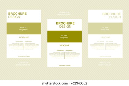Vector brochure page concept with two pages for business organization