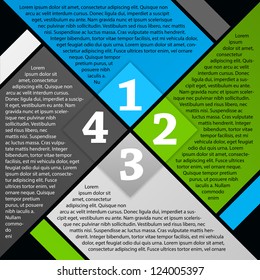 Vector brochure page design