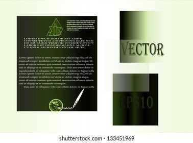 The vector brochure of a paper for business. A template wall-paper, a paper for walls. eps10