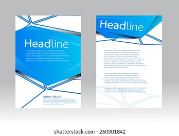 Vector brochure template in A4 size 