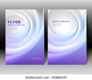 Vector brochure template blue design