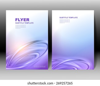 Vector brochure template blue design