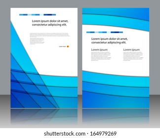 Vector brochure template design