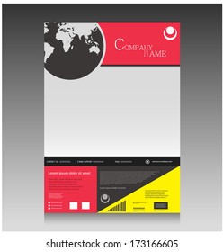 Vector brochure template design