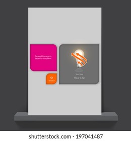 Vector brochure template design 