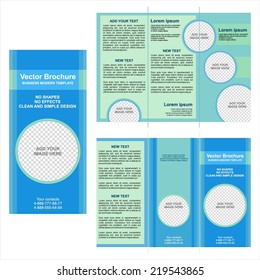 Vector brochure template design