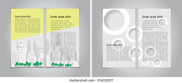 Vector brochure template design