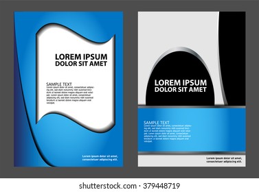 Vector brochure template design
