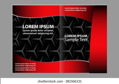Vector brochure template design 