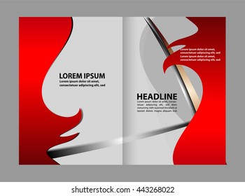 Vector brochure template design
