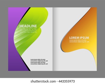 Vector brochure template design
