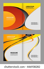 Vector brochure template design
